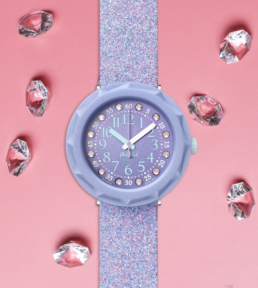 Swatch Flik Flak Lilaxus FCSP102 Flora Inc